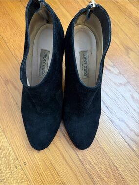 Jimmy Choo Black Suede Pointed Ankle Booties
